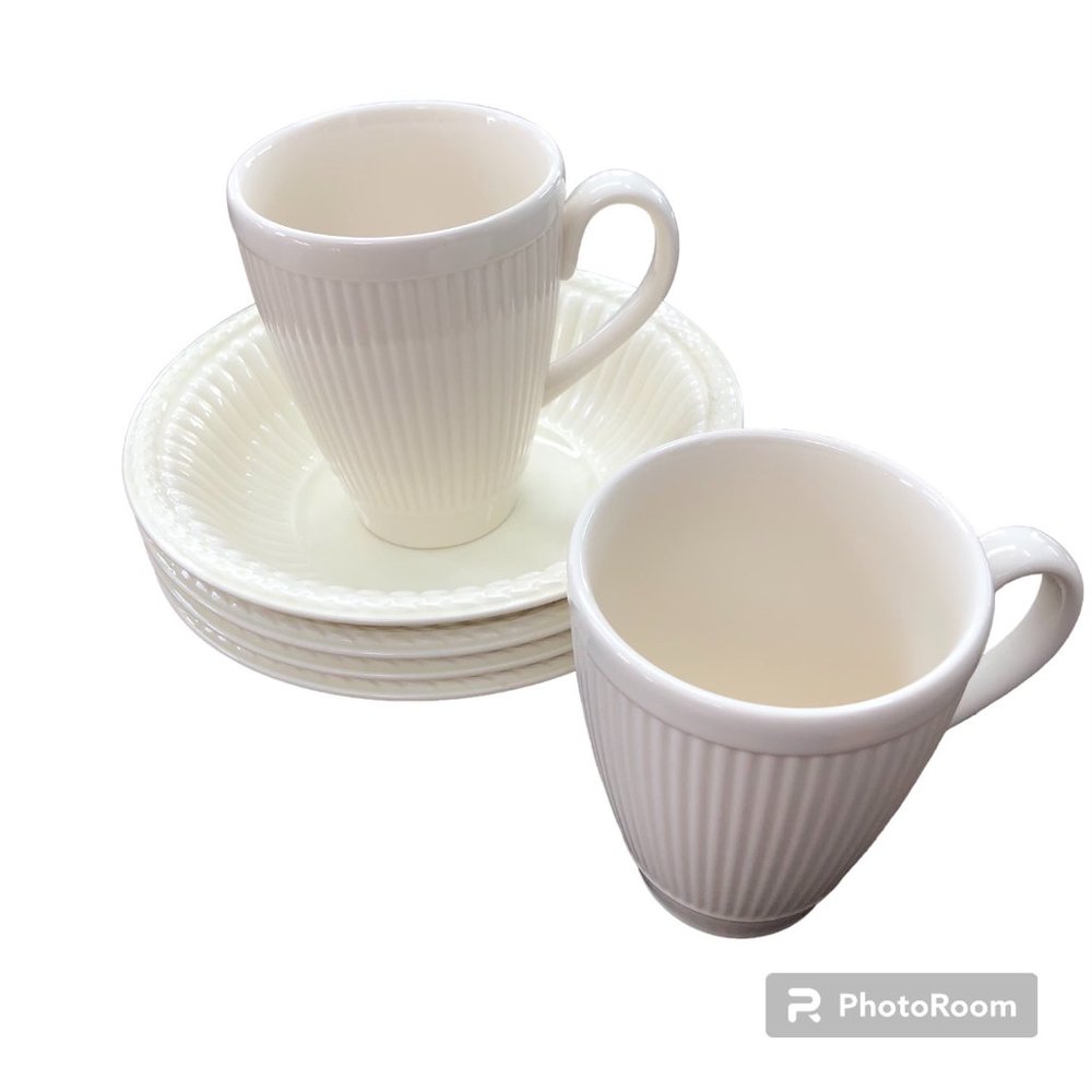 Wedgwood of Etruria and Barlaston Cereal Bowls & Wedgwood Windsor Mugs, Lot of 6